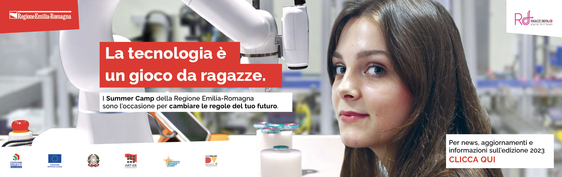 Ragazze digitali, il banner