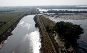 Foto di un terreno alluvionato